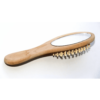 brosse à cheveux anti statique en bois pour massage avec miroir