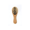 brosse à cheveux anti statique en bois pour massage avec miroir