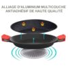 poele a paella lisse induction en pierre 32cm