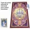 Tapis de prière éducatif et interactif en langue française pour enfant musulman