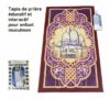 Tapis de prière éducatif et interactif en langue française pour enfant musulman