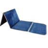 tapis prière ultra confortable adossoir dossier intégré pliable bleu